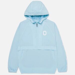 Kids Overtime Light Blue Hooded Rain Jacket/Anorak size Youth Large